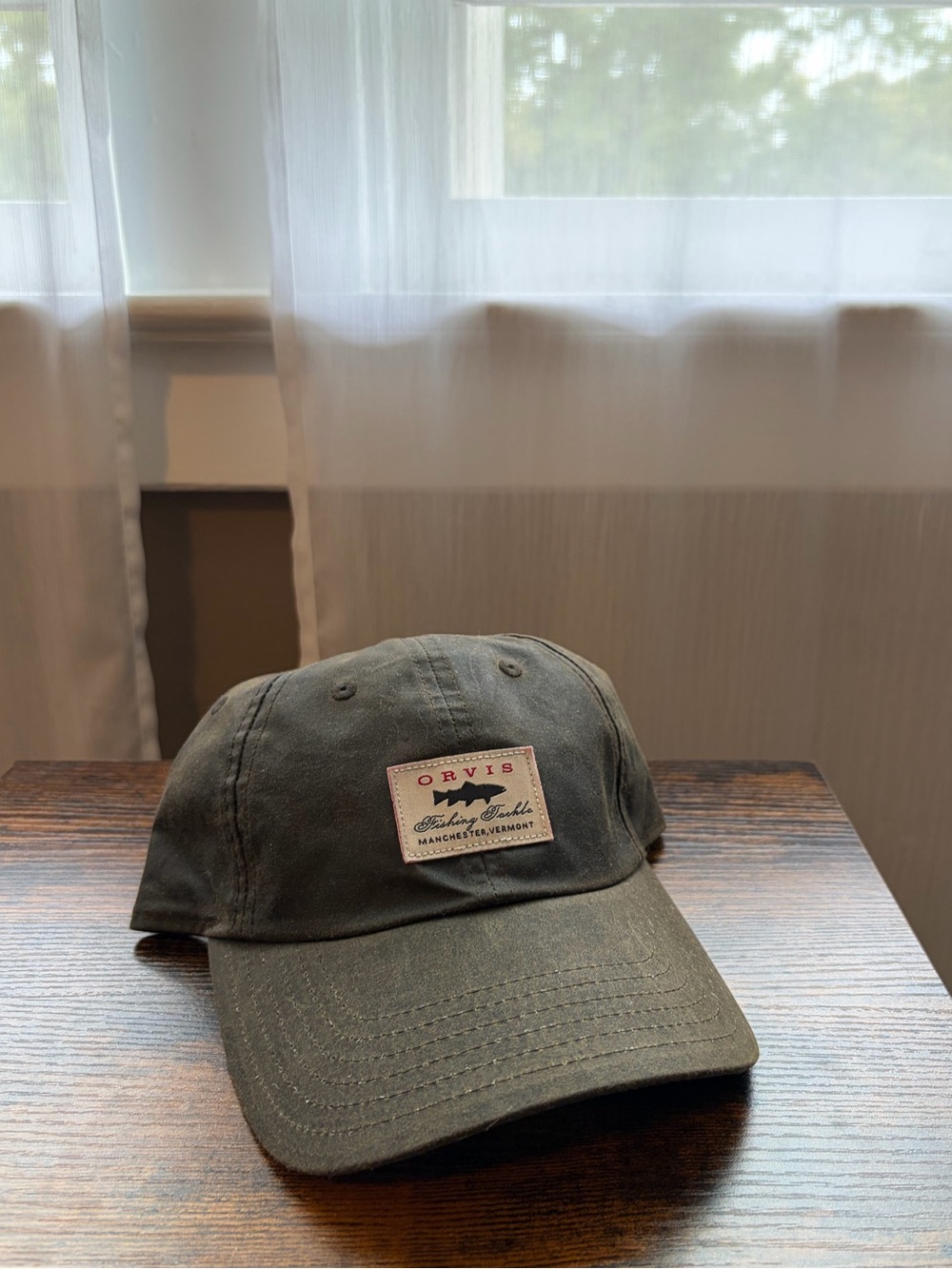Orvis Olive Hat with Front Patch
